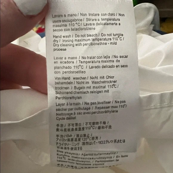 VALENTINO White Tie Blouse Women’s Small - Picture 7 of 9